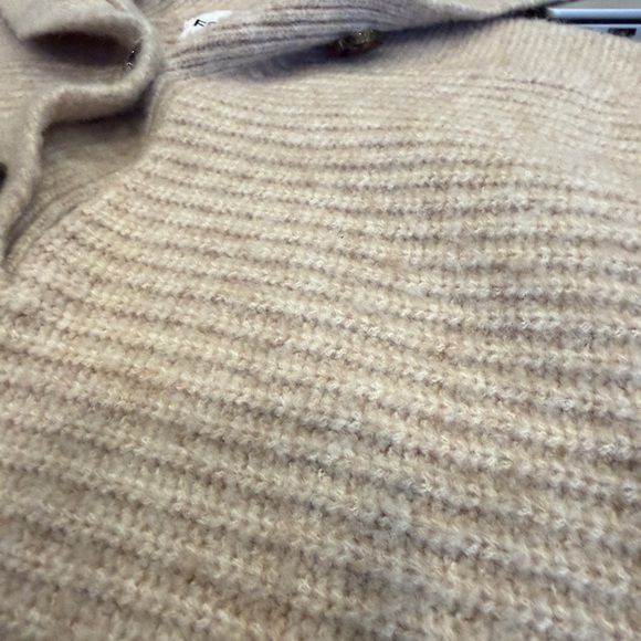 FRNCH Paris Wool Blend Tan Sweater Vest, Size Medium - Picture 10 of 10